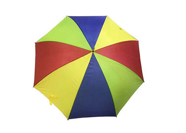 개인화된 가벼운 조밀한 골프 우산 무지개 색깔 강한 건장한