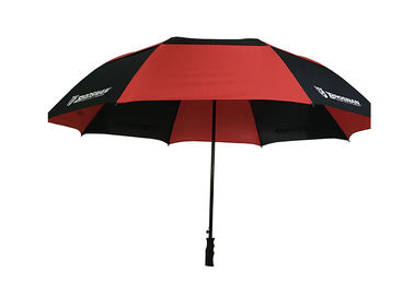 까만 빨간 두 배 닫집 방풍 골프 우산 바람 저항하는 그립 플라스틱 손잡이