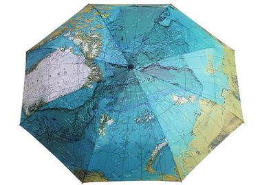 일요일 동안 주문을 받아서 만들어진 인쇄된 3개의 겹 우산, 소형 자동적인 우산 또는 비