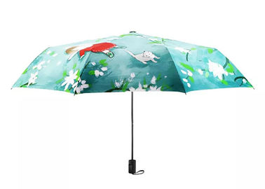 21 인치 자동적인 여행 우산 작은 신선한 남자와 여자 두 배 겹 우산