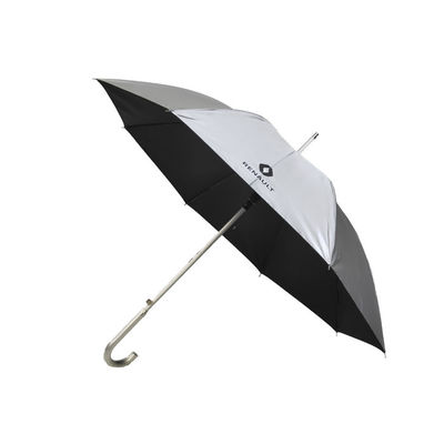 소성 손잡이 폴리에스테르 견주 커스텀 로고 골프 우산