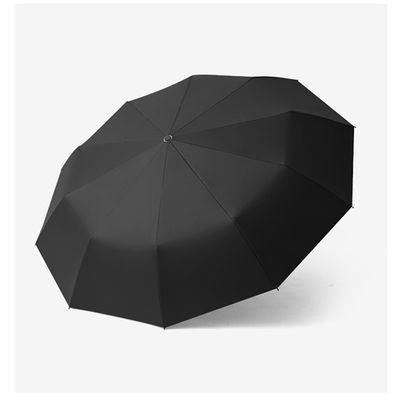 견주 구성 방수 단색 3 폴드형 우산