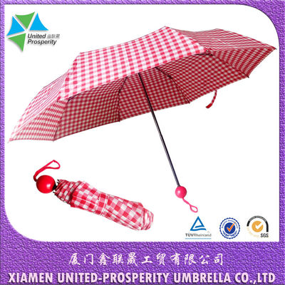 사람들을 위한 3중 접힌 금속성 리브 폴드형 우산