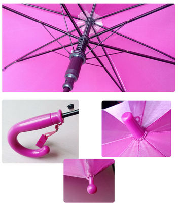 아이들을 위한 SGS 플라스틱 후크 핸들 방풍 작은 우산
