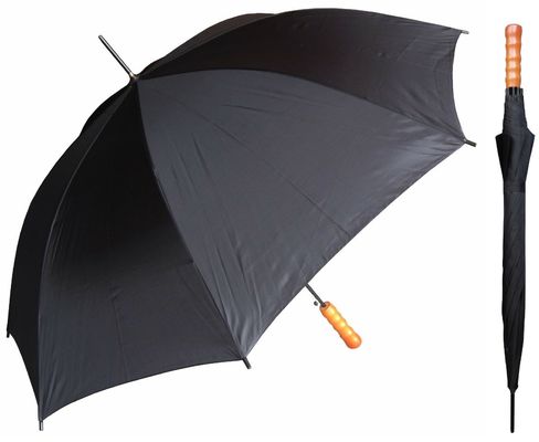 Ｊ 형태 핸들과 비바람에 견디는 23 인치 자동 스틱 우산