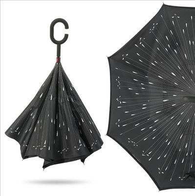 Ｃ 핸들과 반대 인버트된 우산을 폴딩시키는 이중 레이어
