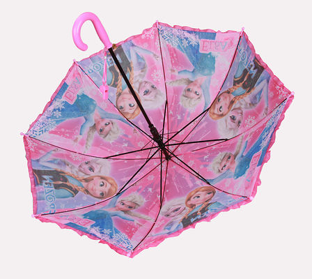 아이들을 위한 귀여운 공주 프린팅 Ｊ 핸들 디즈니 우산