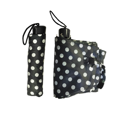 여성용 수동 오픈 190T 폴리에스터 방풍 접는 우산