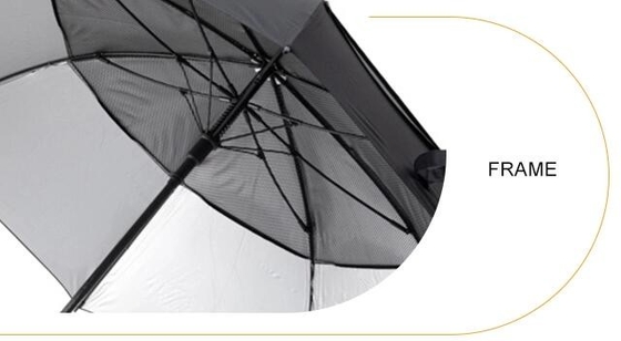 TUV 자동 개방형 RPET 명주 두 레이어 우산