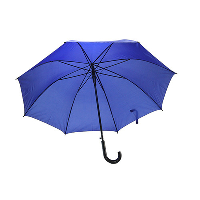 J 핸들 8mm 금속 샤프트가 있는 솔리드 컬러 우산
