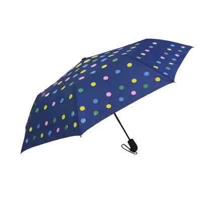 환상적인 3 접는 명주 색상 변경 우산