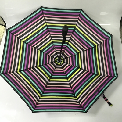 숙녀 자동 열기 닫기 명주 직물 소형 접는 우산