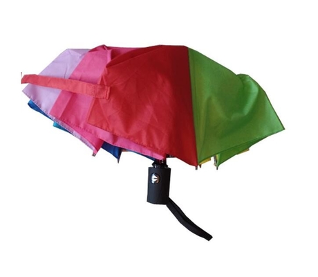 접이식 레인보우 명주 자동 개폐 우산 21&quot;x8k