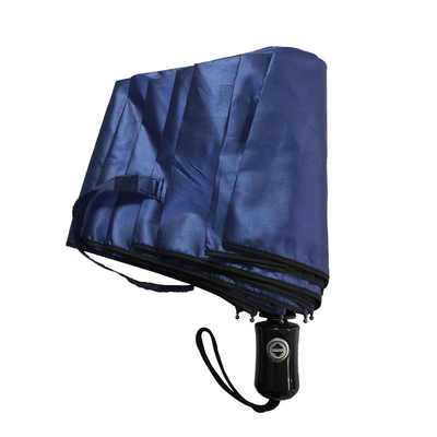 사업을 위한 OEM 190T 폴리에스테 방풍 자동적인 접는 우산