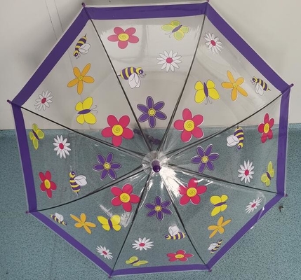 70cm 자동 오픈 돔 모양 POE 키즈 컴팩트 우산