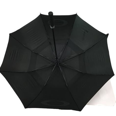 섬유 유리 갈비와 견주 수동 오픈 이중 레이어 골프 우산