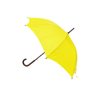 나무 손잡이 자동차는 섬유 유리 샤프트와 방풍 곧은 우산을 폅니다