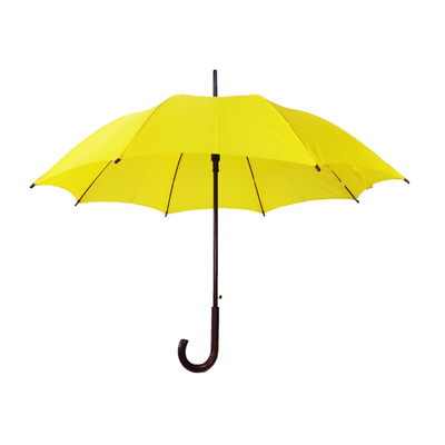 나무 손잡이 자동차는 섬유 유리 샤프트와 방풍 곧은 우산을 폅니다