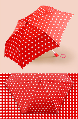 여성을 위한 21inchx8K 견주 190T 햇빛 보호 우산을 출력하는 물방울 무늬