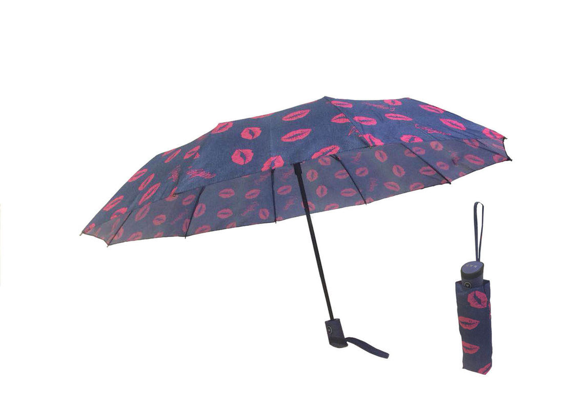 자동 열려있는 작은 접는 우산, 자동적인 접는 우산 비 증거만