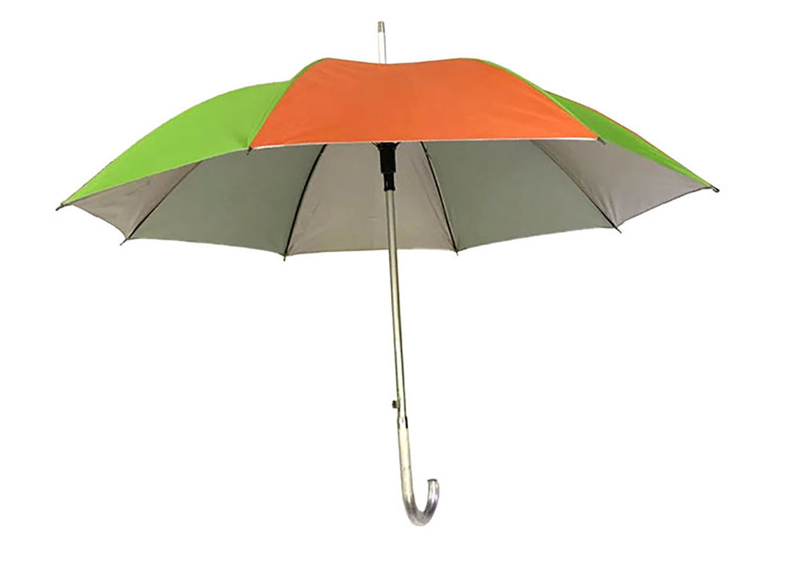 다채로운 똑바른 알루미늄 우산은 접착제 입히는 자동차 열려있는 J 모양 손잡이