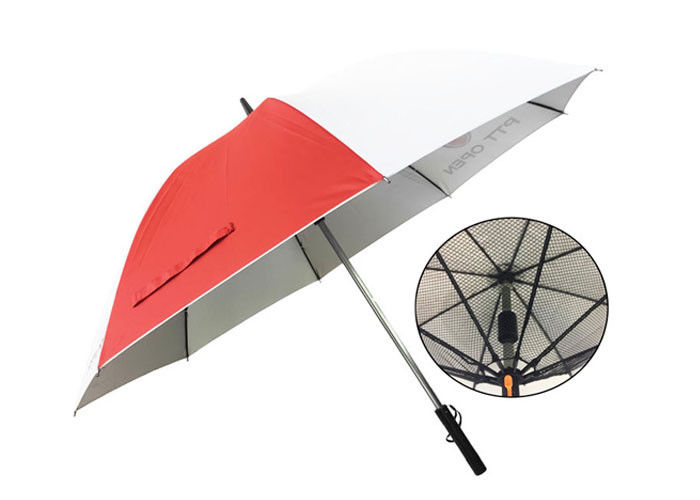 Usb 충전기를 가진 105cm 우산은, UV 팬을 가진 냉각 우산 Pover를 보호합니다