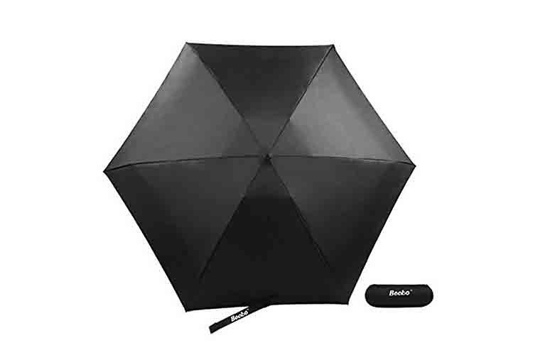 주문을 받아서 만들어진 로고 인쇄 알루미늄 우산 설명서 열려있는 가까운 소형 우산