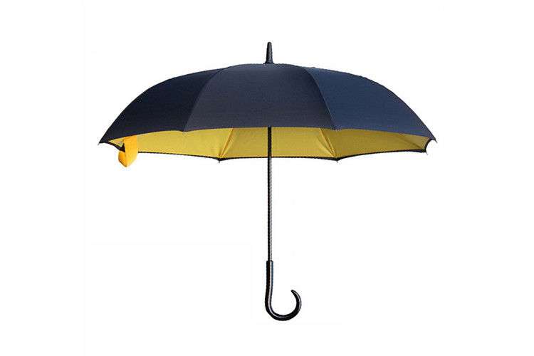 차 반전 플라스틱 J 손잡이를 위한 거꾸로 되는 우산을 접히는 꽃 디자인