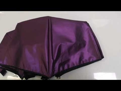 완전 자동 3단 VU 우산 (비닐 코팅 및 블랙 파이핑)